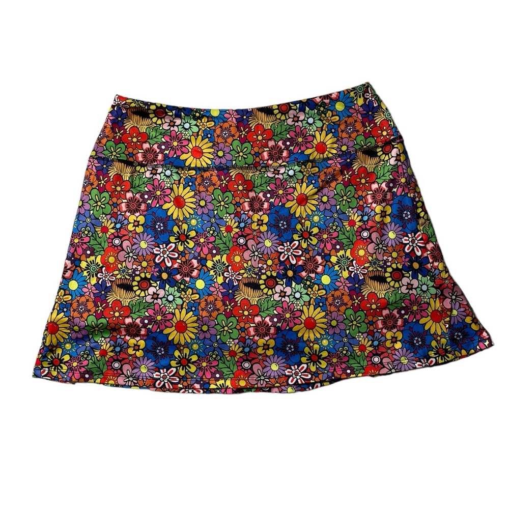 Fulbelle Skort, Womens Size M Multicolor, Floral, Skort, Golf/Tennis Pickleball